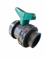 Preview: PVC Kugelhahn Typ CH grüner Griff Klebemuffe x Klebemuffe 50mm x 50mm